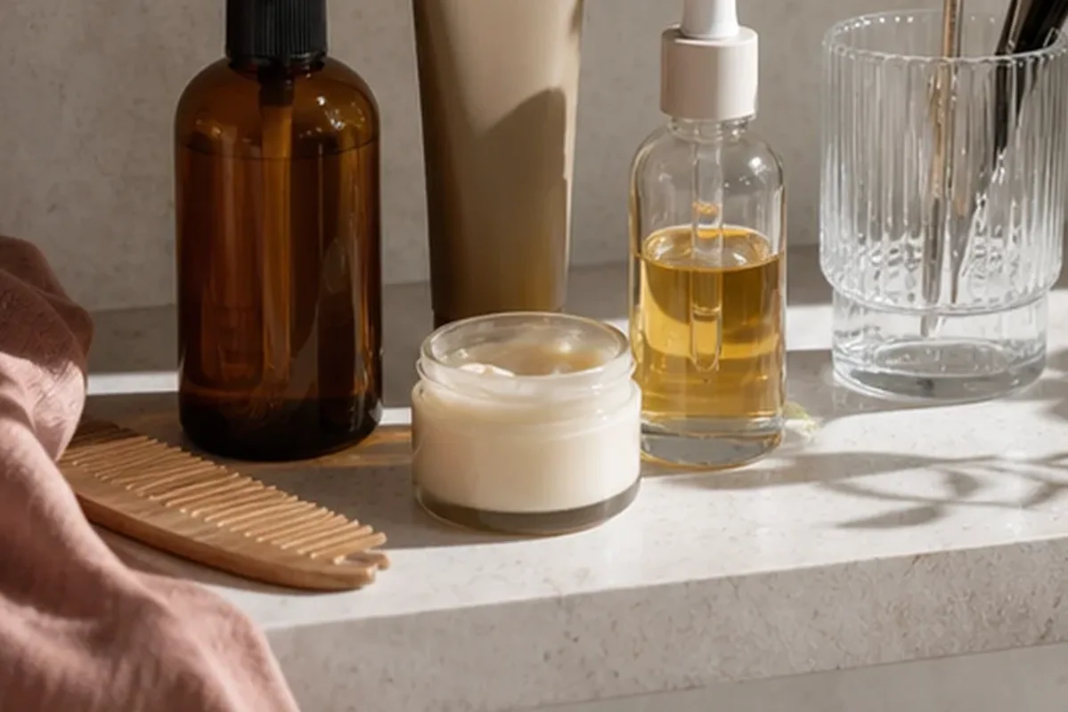 Hochwertige Beauty-Inszenierung zu Auswahlkriterien für Sommerparfum bei warmem Wetter