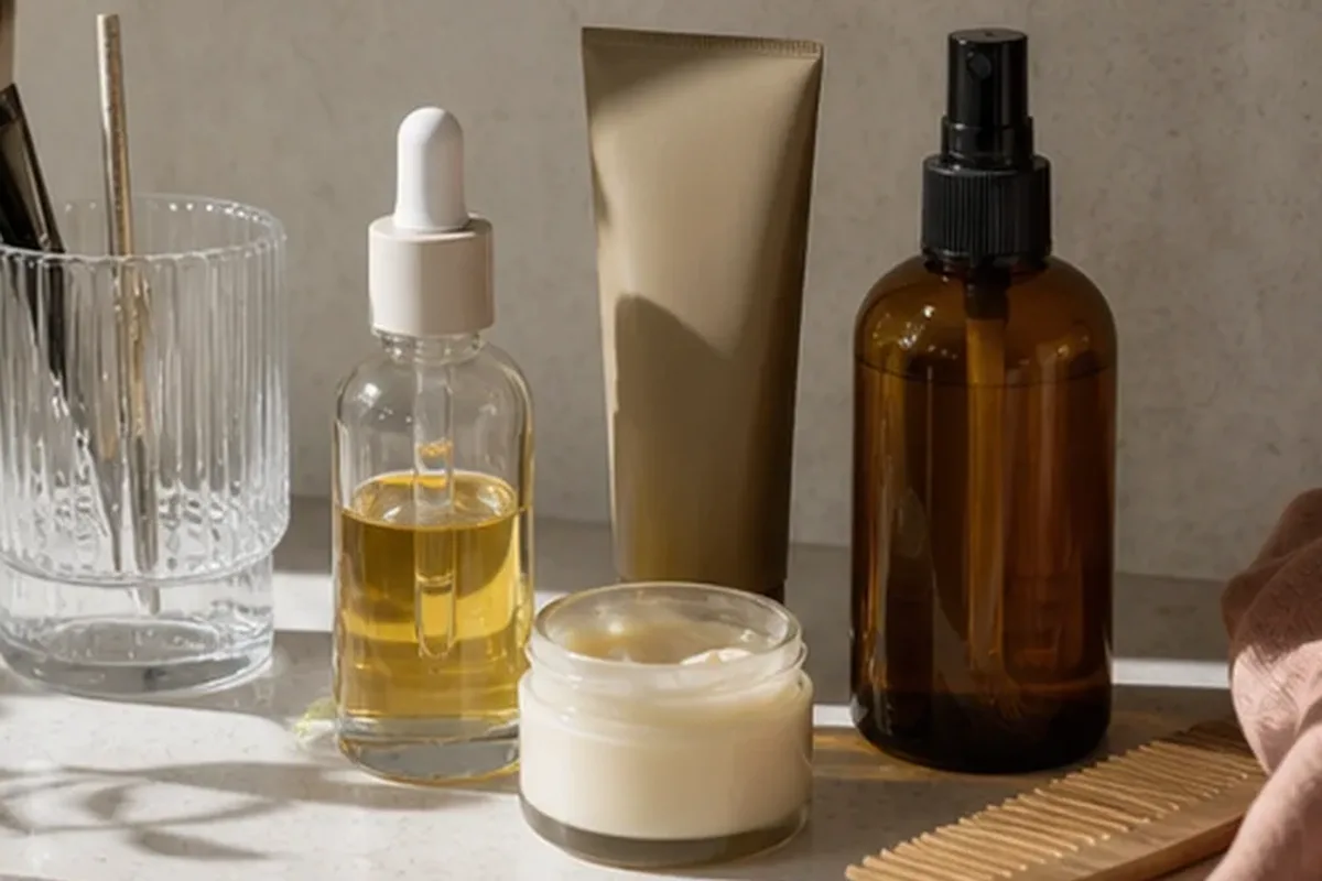Redaktionelle Detailaufnahme zur Orientierung bei Trockenshampoo für feines Haar