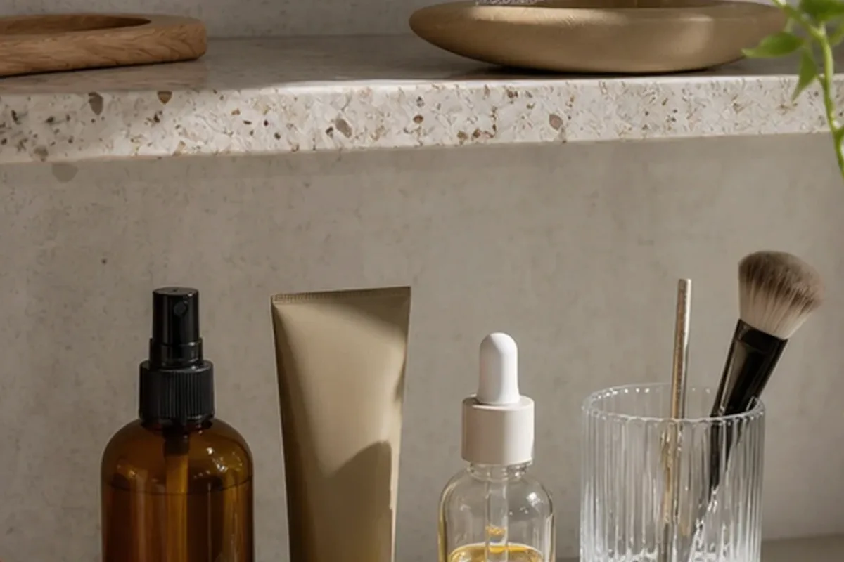 Redaktionelle Detailaufnahme zur Orientierung bei Skin Tint bei Rötungen