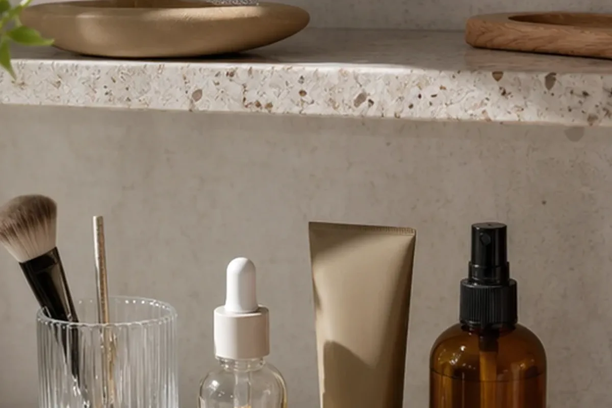 Hochwertige Beauty-Inszenierung zu Auswahlkriterien für Gesichtscreme bei Pigmentflecken