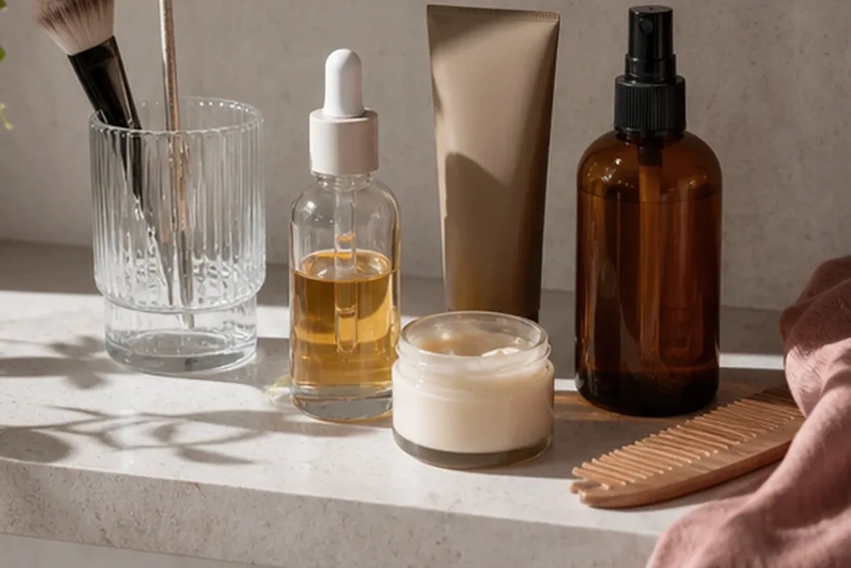 Redaktionelle Detailaufnahme zur Orientierung bei Winterparfum bei warmem Wetter