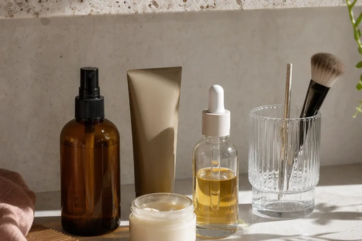 Hochwertige Beauty-Inszenierung zu Auswahlkriterien für Hautbarriere-Pflege für trockene Haut