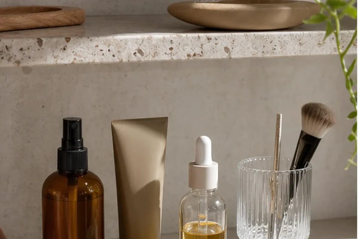 Redaktionelle Detailaufnahme zur Orientierung bei Niacinamid-Serum für fettige Haut