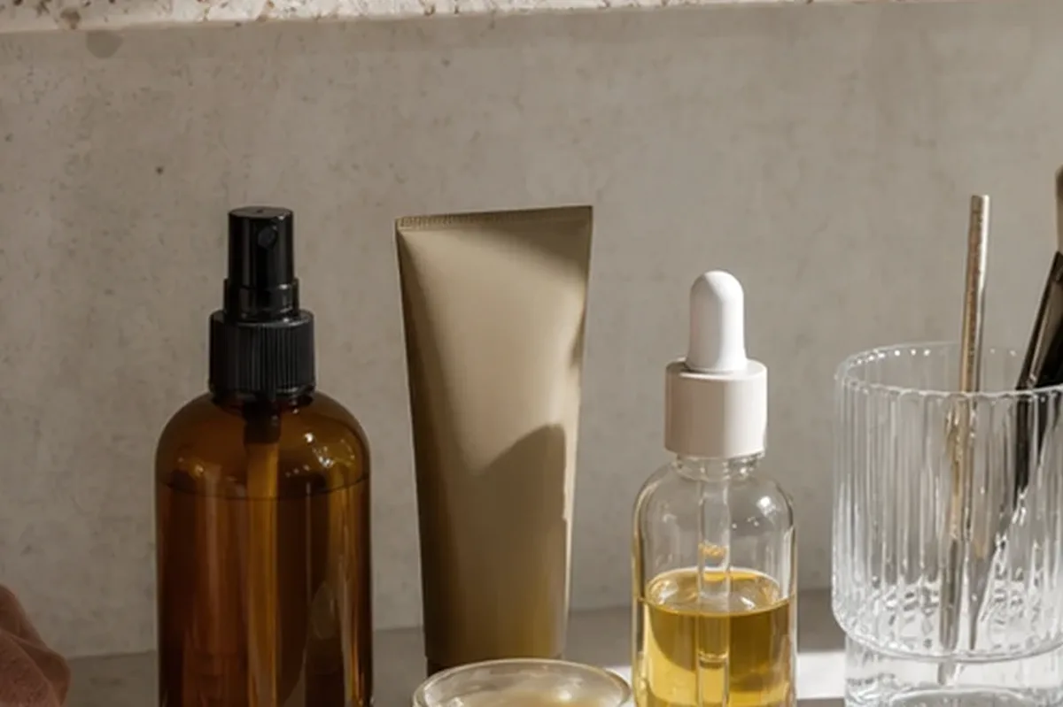 Hochwertige Beauty-Inszenierung zu Auswahlkriterien für Reinigungsöl für Mischhaut