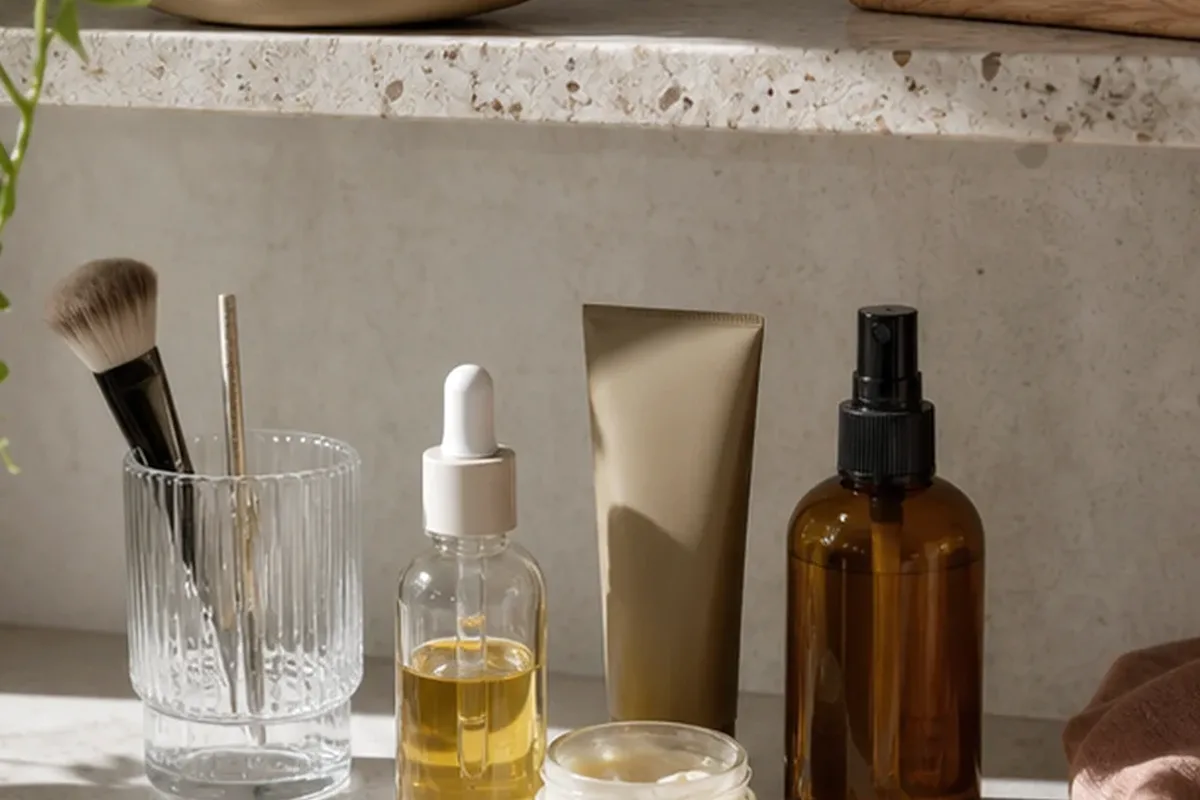 Redaktionelle Detailaufnahme zur Orientierung bei Hyaluron-Serum bei Pigmentflecken
