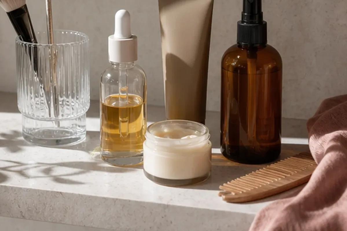 Hochwertige Beauty-Inszenierung zu Auswahlkriterien für Gesichtsreinigung für unreine Haut