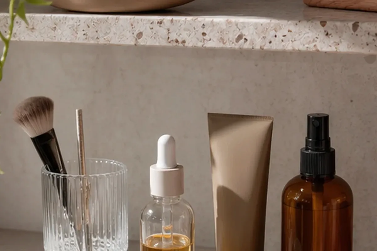 Hochwertige Beauty-Inszenierung zu Auswahlkriterien für Trockenshampoo für strapaziertes Haar