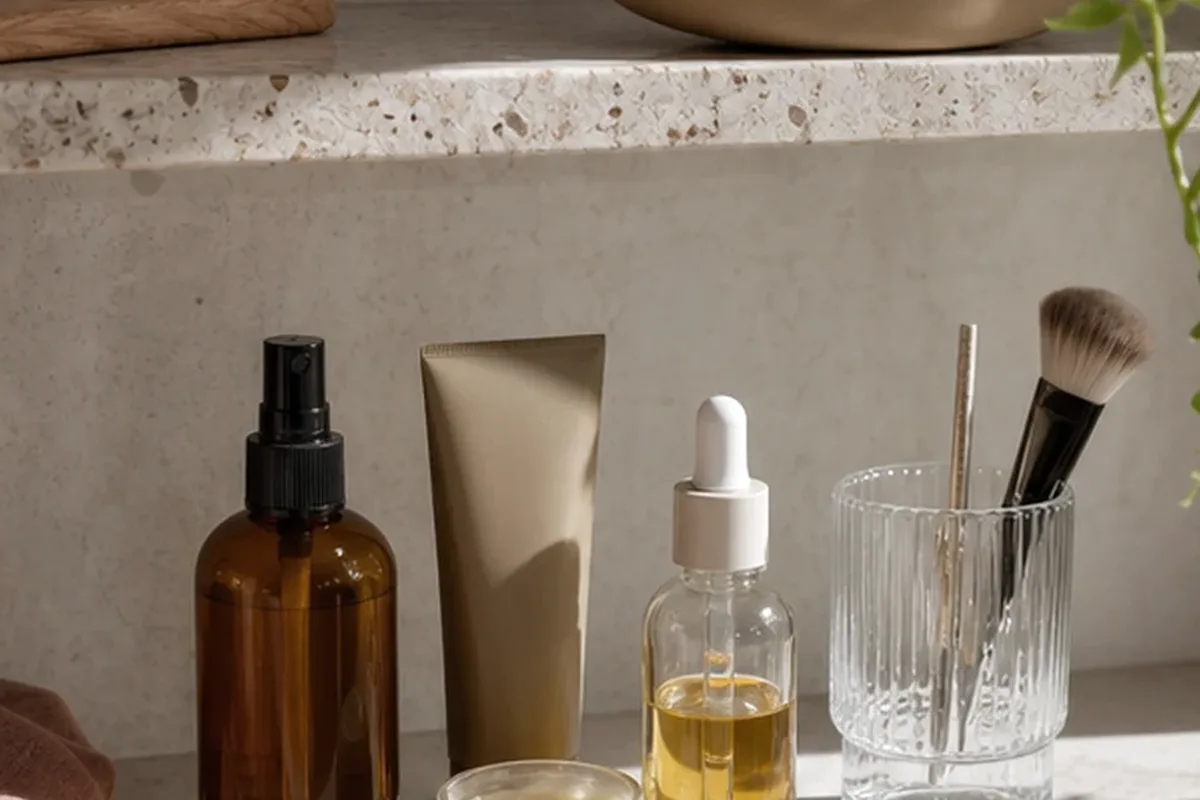 Hochwertige Beauty-Inszenierung zu Auswahlkriterien für Rosenduft für einen minimalistischen Stil