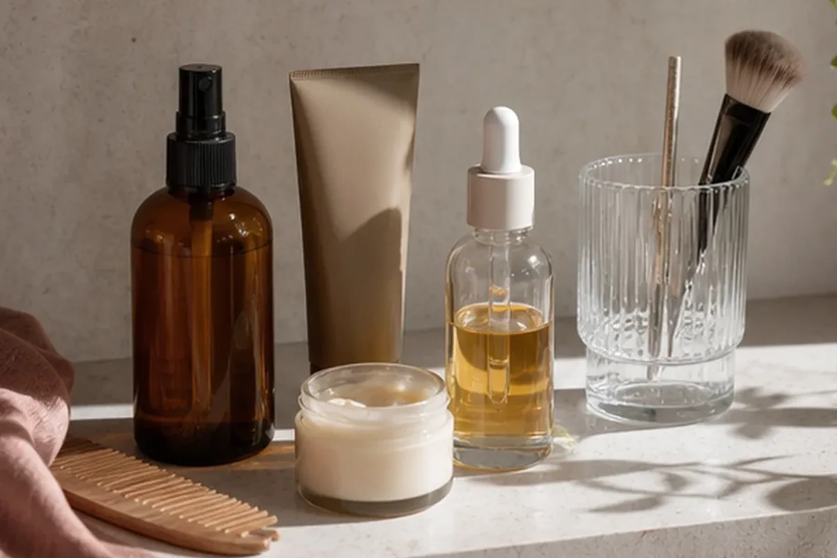 Redaktionelle Detailaufnahme zur Orientierung bei Mildes Shampoo bei Haarbruch