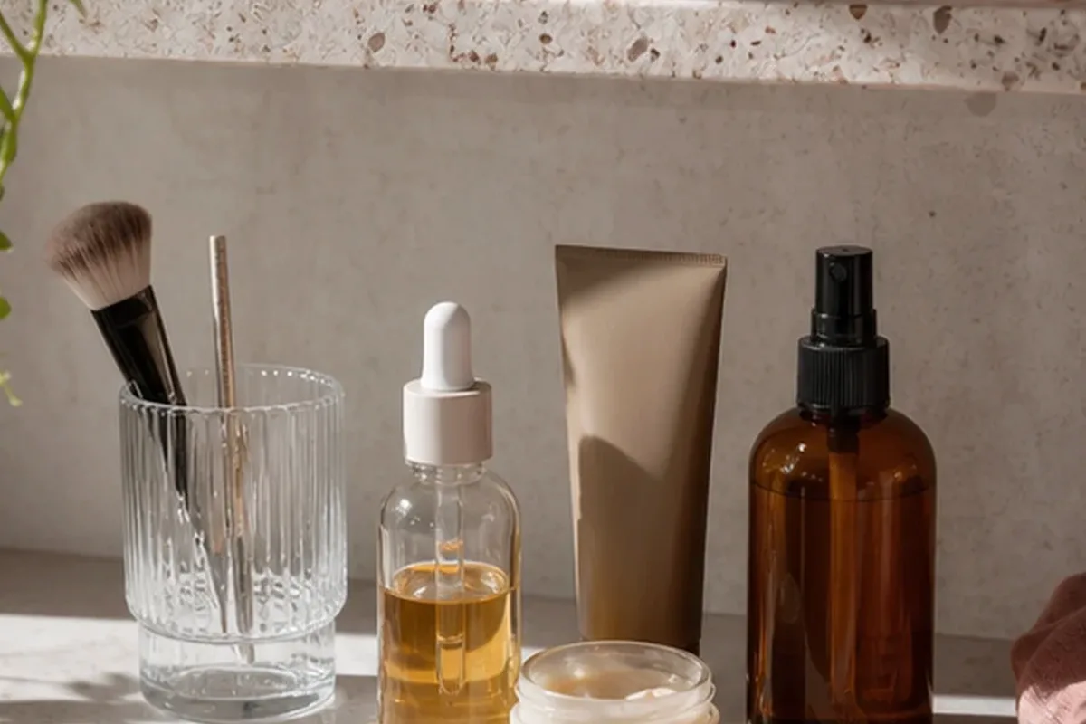 Hochwertige Beauty-Inszenierung zu Auswahlkriterien für Warmluftbürste für Reisen