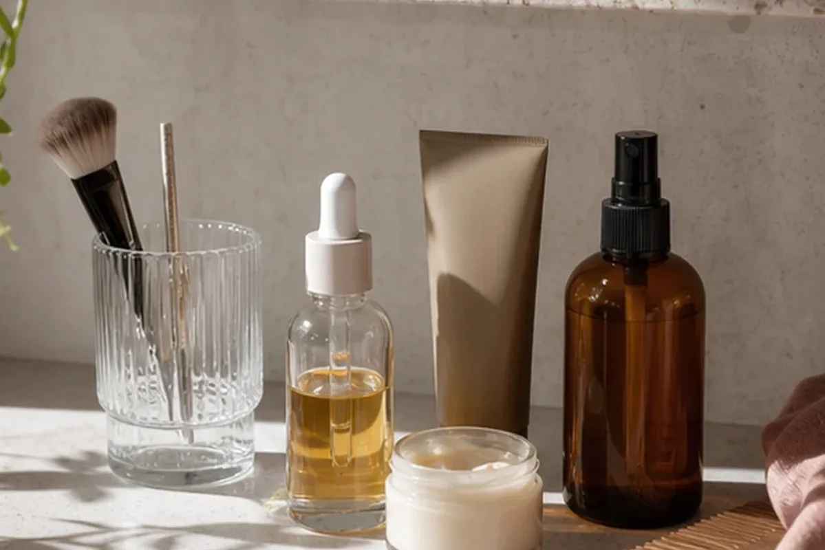 Redaktionelle Detailaufnahme zur Orientierung bei Vitamin-C-Serum bei Rötungen