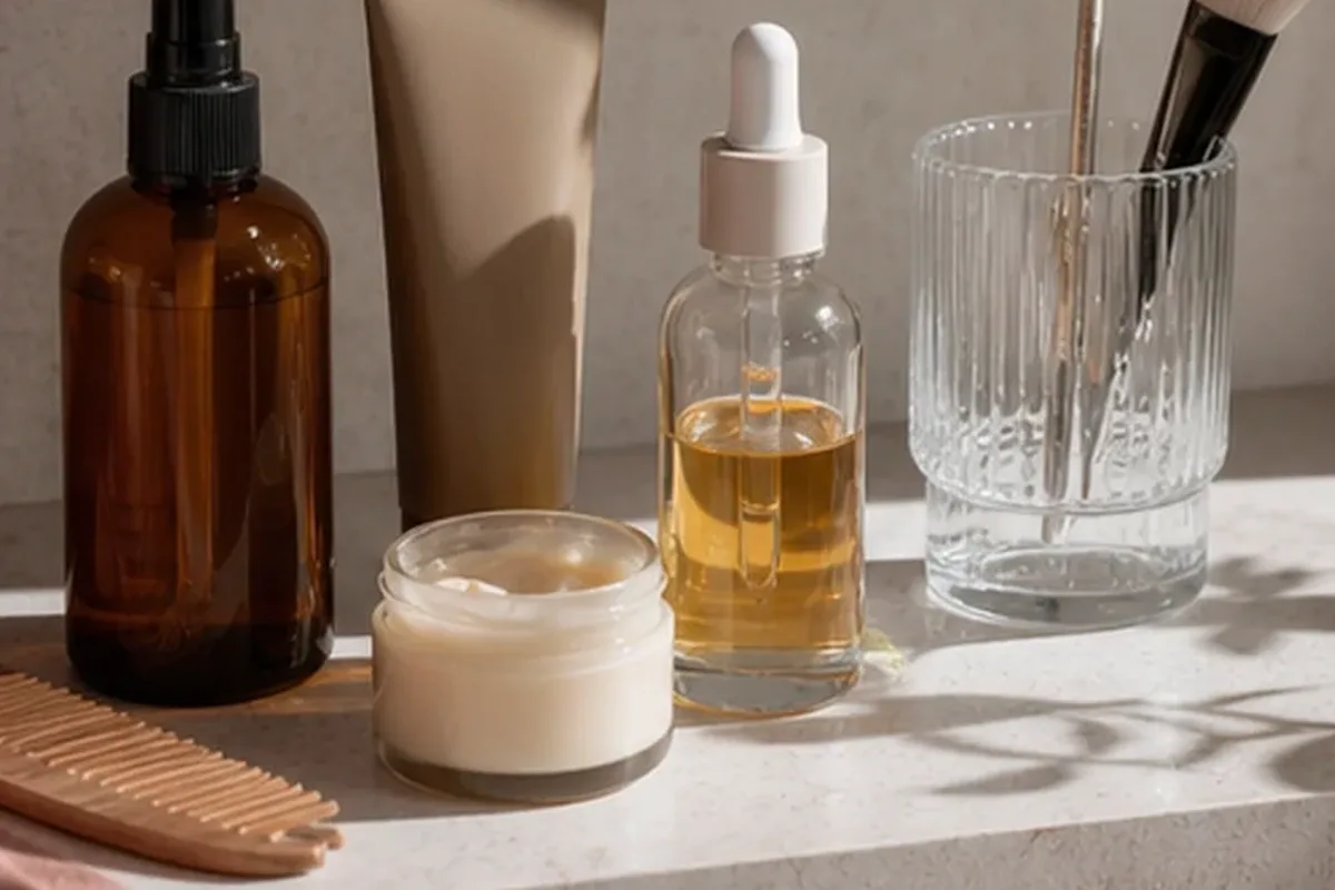 Hochwertige Beauty-Inszenierung zu Auswahlkriterien für Feuchtigkeitsserum für unreine Haut