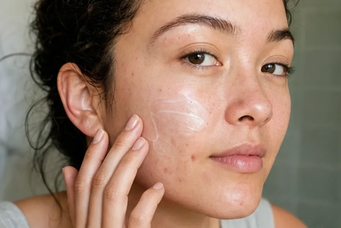 Authentische Beauty-Routine passend zum Thema Gesichtsmaske bei ersten Fältchen