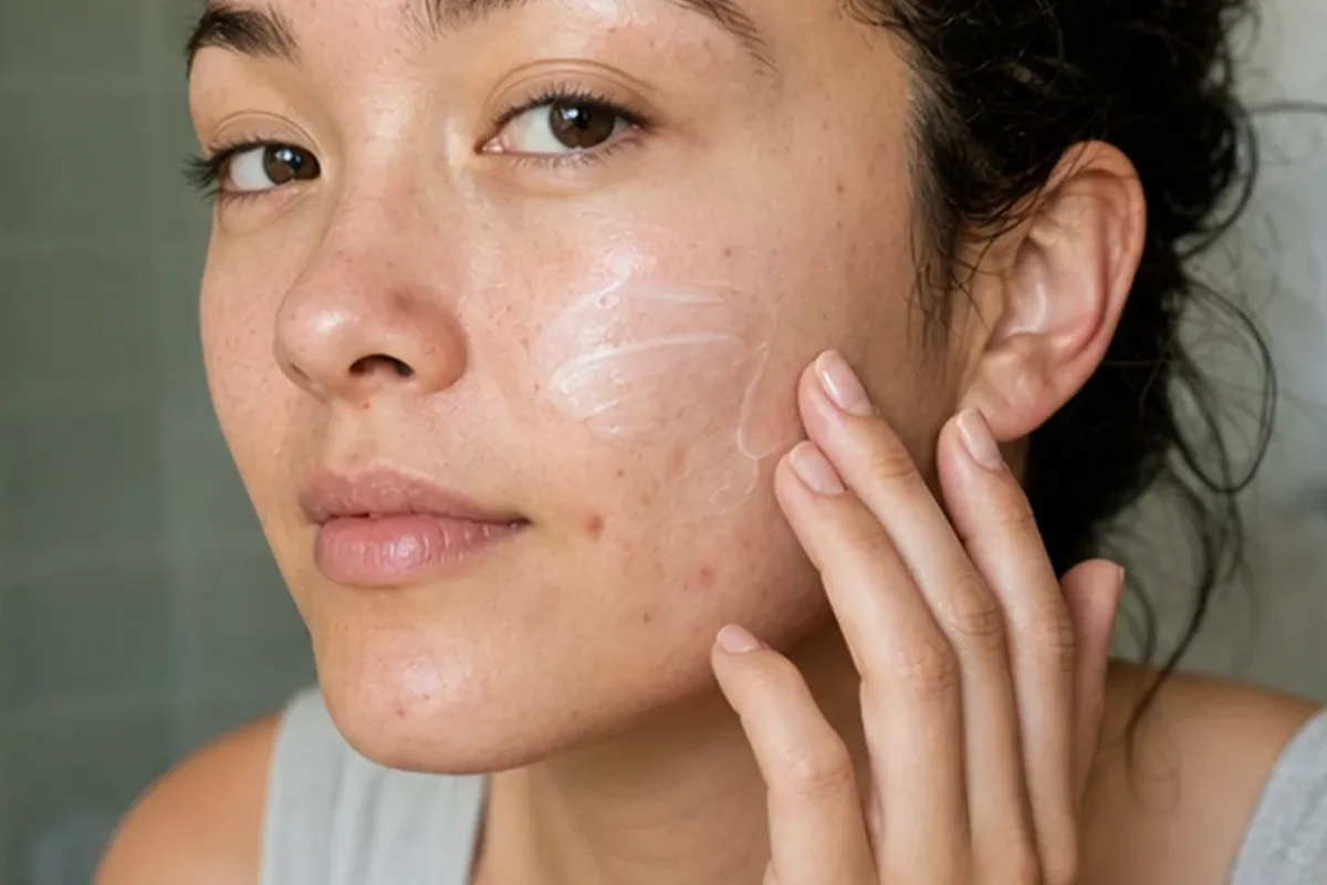 Authentischer Wohlfühlmoment passend zum Beauty-Thema Peptide