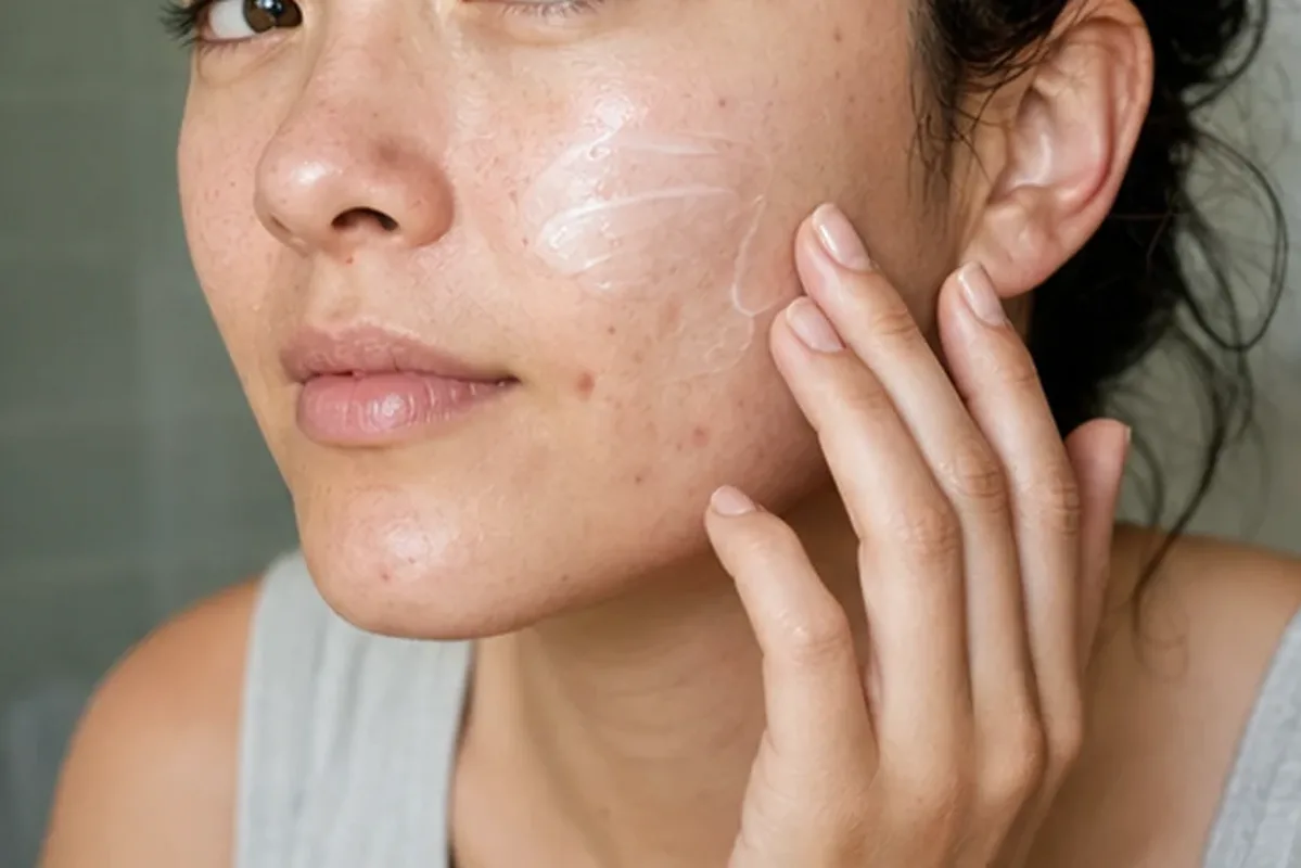 Emotionaler und authentischer Anwendungsmoment rund um Chemisches Peeling für fettige Haut