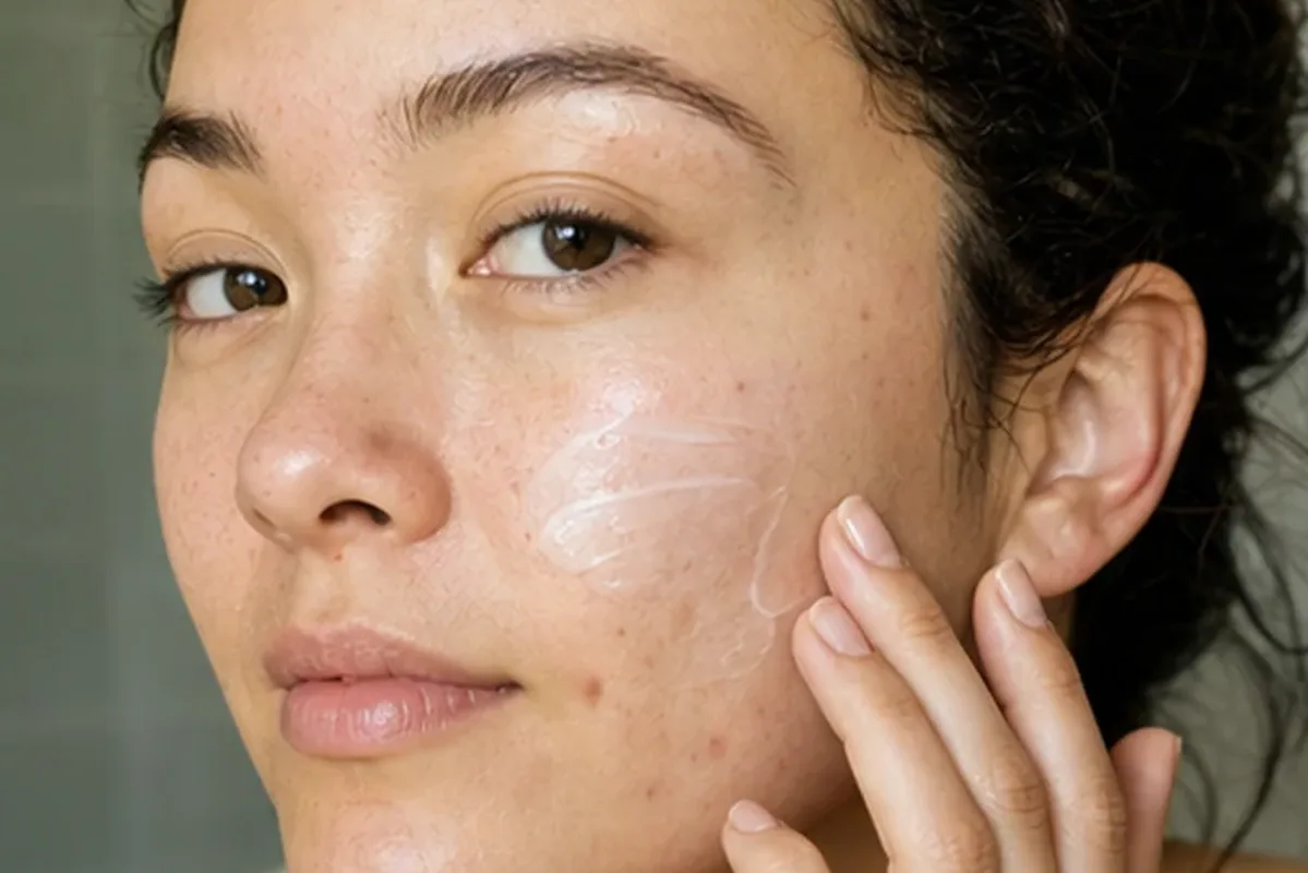 Hochwertige Beauty-Inszenierung zu Auswahlkriterien für Niacinamid-Serum bei Pigmentflecken