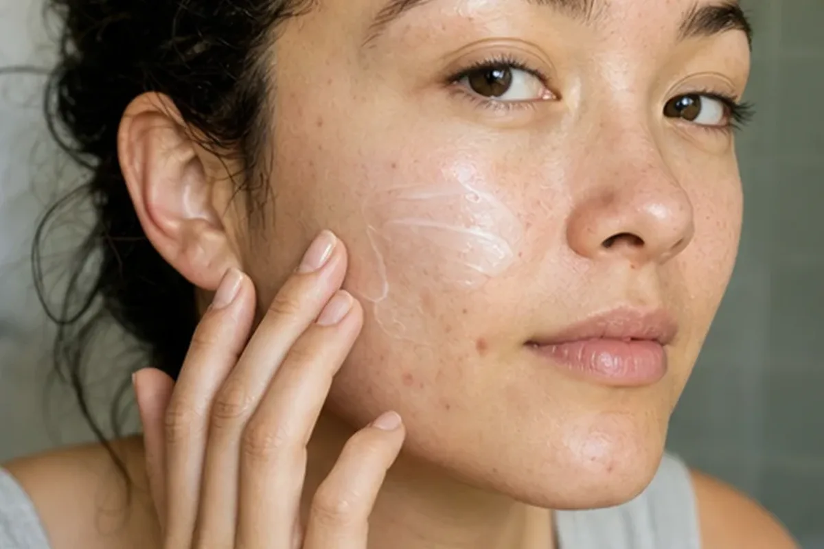 Redaktioneller Beauty-Moment zur Ausgangslage bei Retinol-Serum für Mischhaut