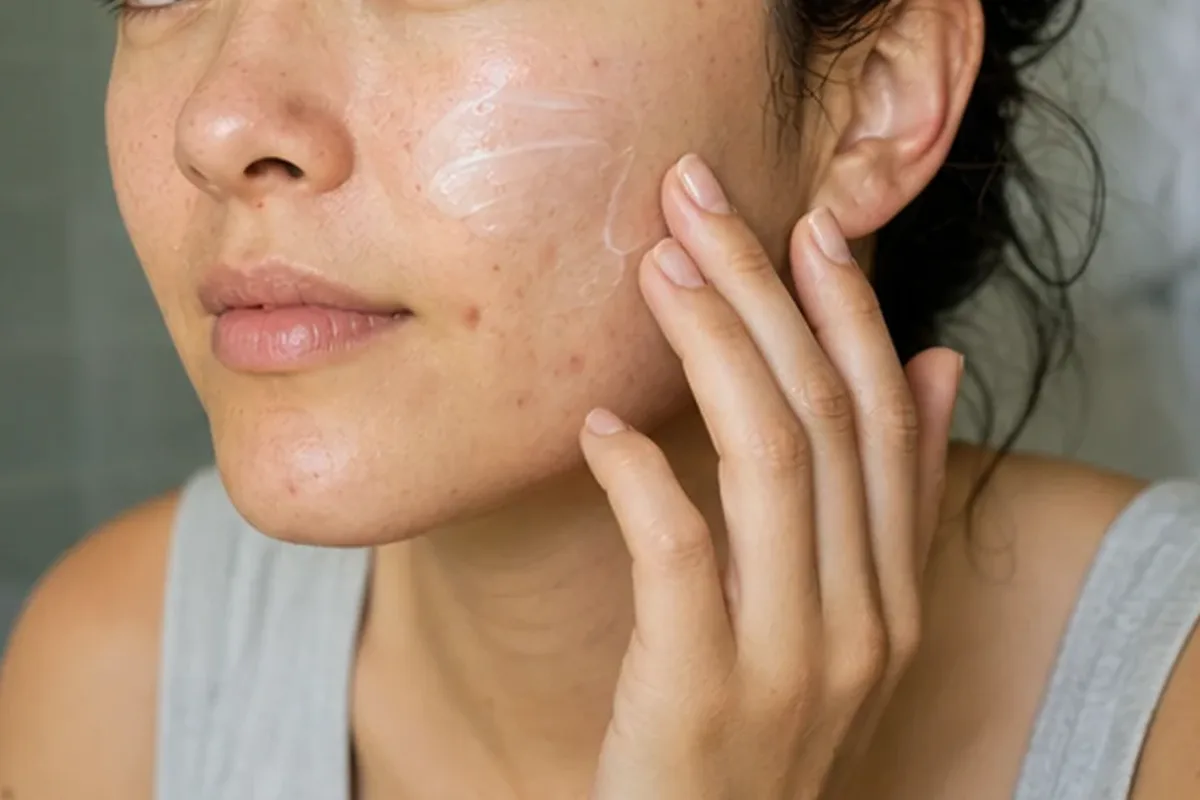 Hochwertige Beauty-Inszenierung zu Auswahlkriterien für Retinol-Serum für fettige Haut