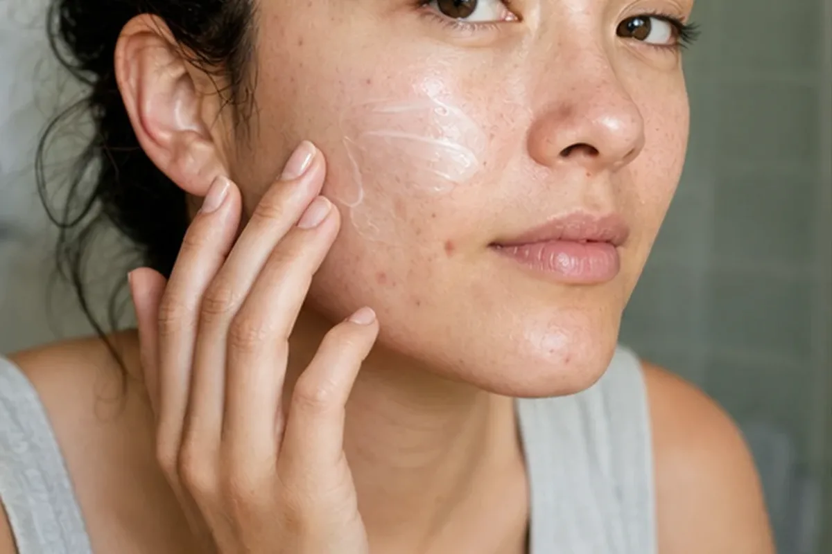 Authentische Beauty-Routine passend zum Thema Chemisches Peeling für trockene Haut