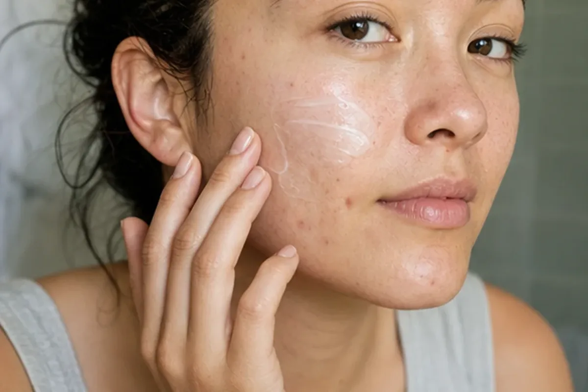 Redaktioneller Beauty-Moment zur Ausgangslage bei Gesichtsreinigung bei ersten Fältchen