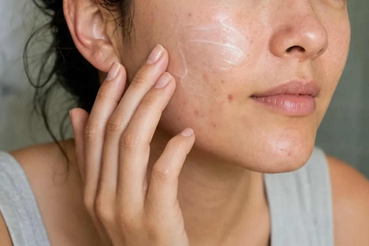 Redaktionelle Detailaufnahme zur Orientierung bei Gesichtswasser für unreine Haut