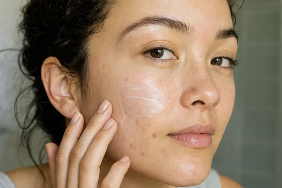 Hochwertige Beauty-Inszenierung zu Auswahlkriterien für Gesichtswasser bei Rötungen