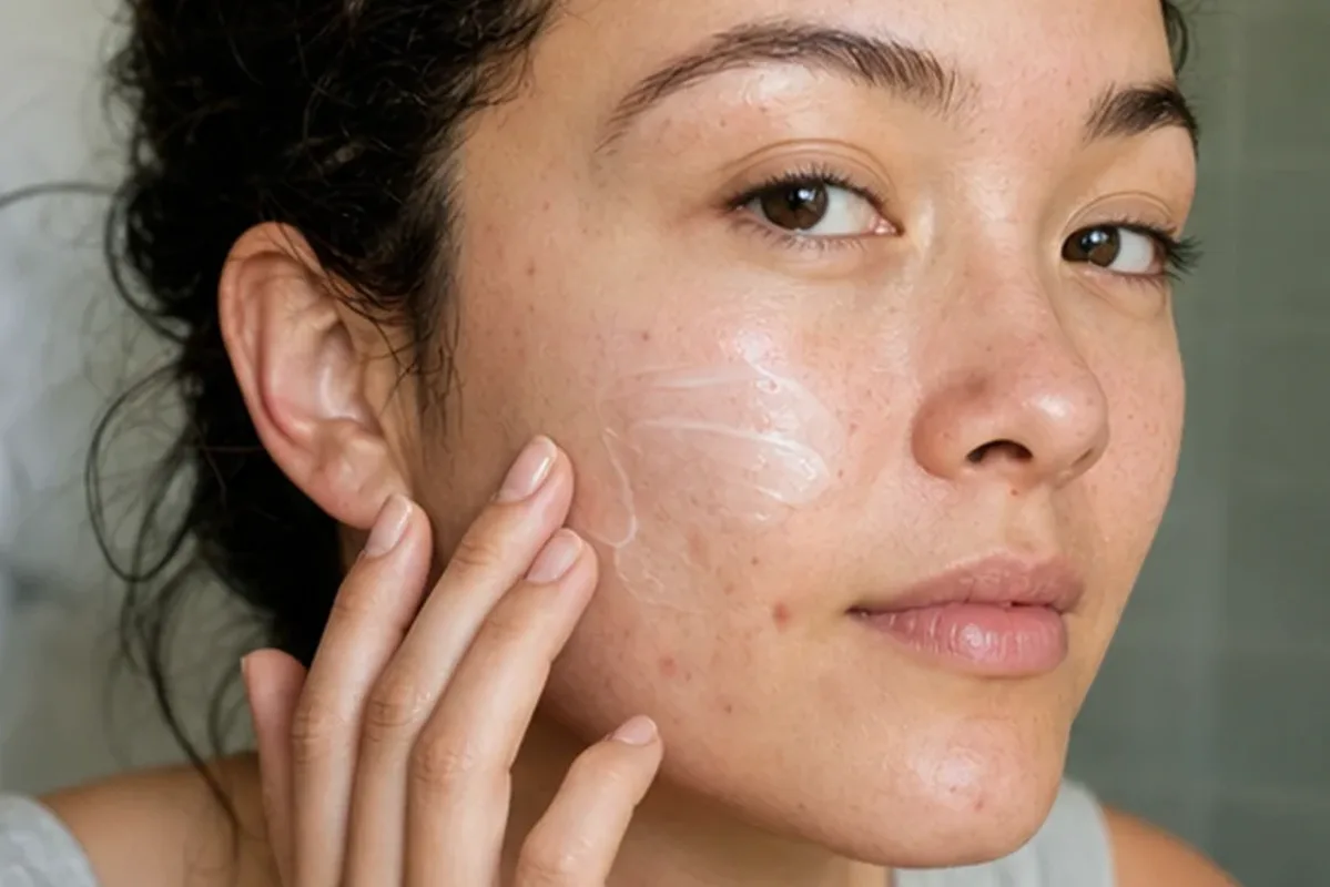 Emotionaler und authentischer Anwendungsmoment rund um Chemisches Peeling für Mischhaut