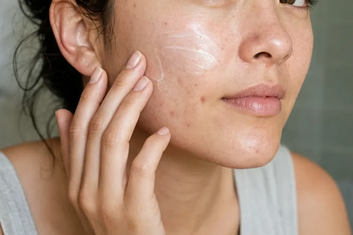 Redaktioneller Beauty-Moment zur Ausgangslage bei Gesichtsreinigung bei Pigmentflecken