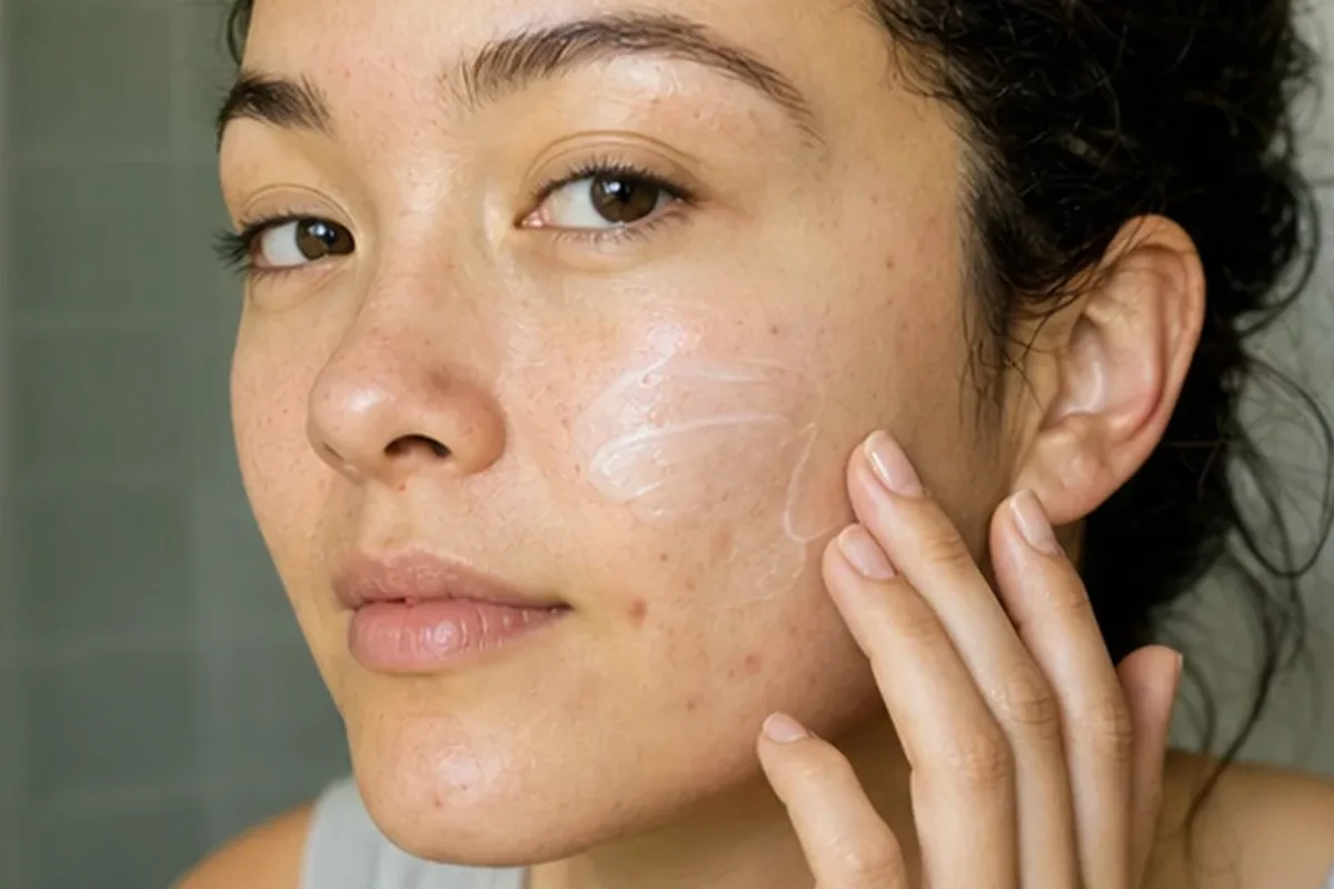Authentische Beauty-Routine passend zum Thema Sonnenschutz für unreine Haut