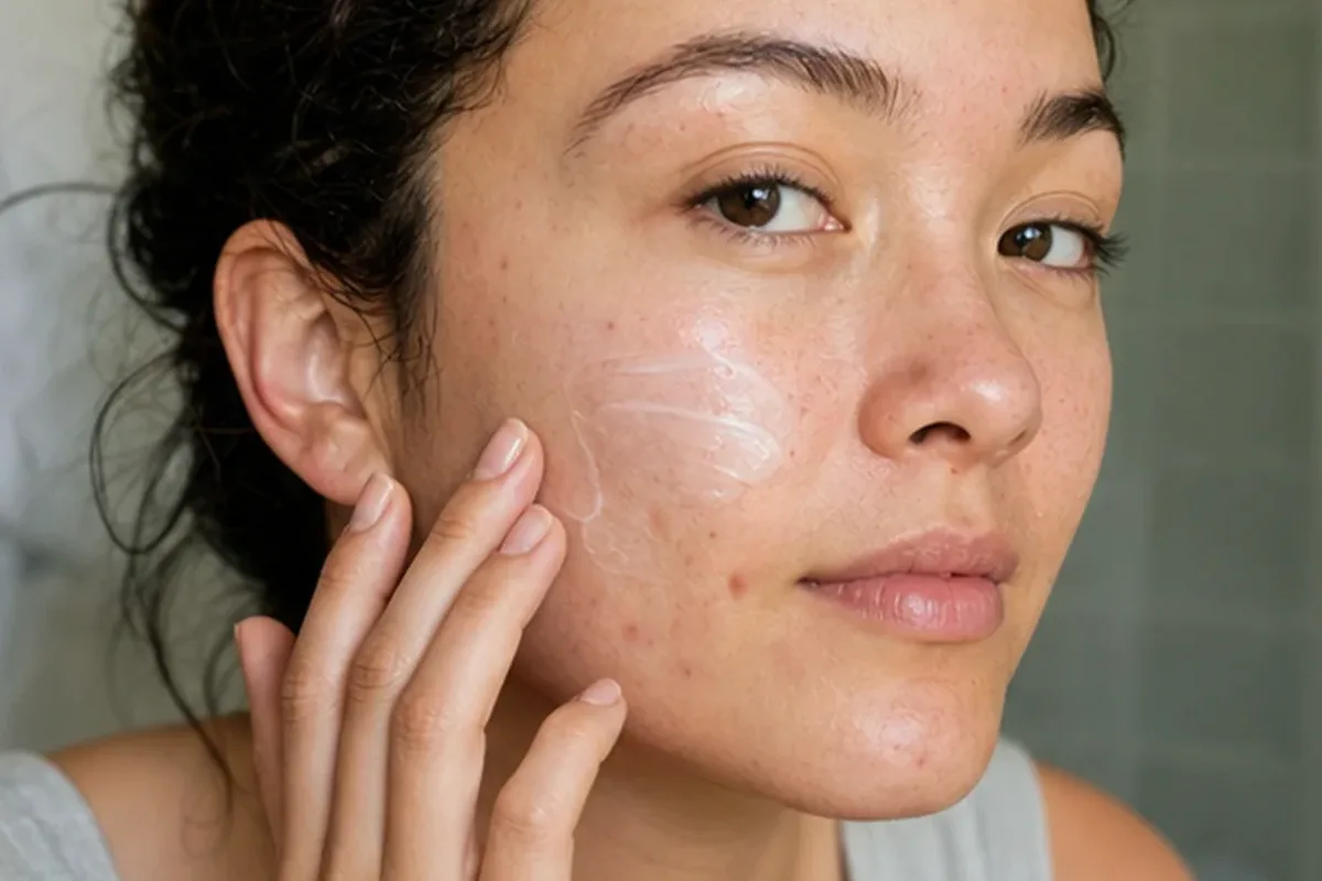 Authentische Beauty-Routine passend zum Thema Retinol-Serum bei ersten Fältchen