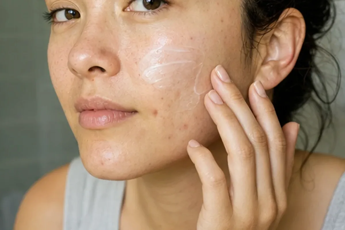Authentische Beauty-Routine passend zum Thema Feuchtigkeitsserum bei ersten Fältchen