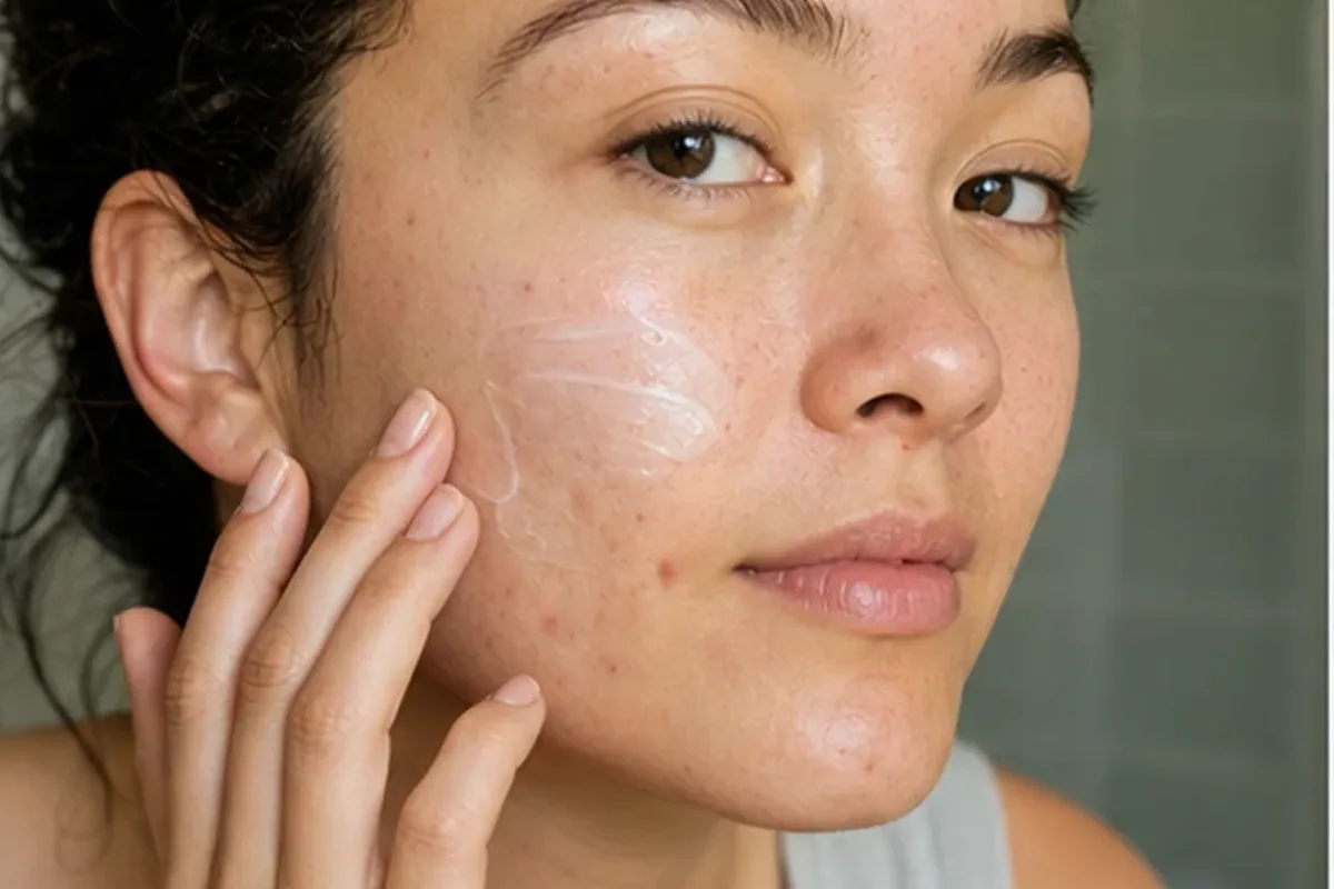 Authentische Beauty-Routine passend zum Thema Gesichtsmaske für trockene Haut