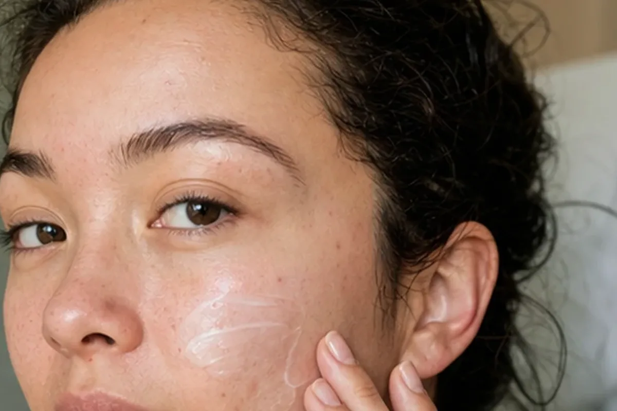 Authentischer Wohlfühlmoment passend zum Beauty-Thema Chemisches Peeling bei Pigmentflecken