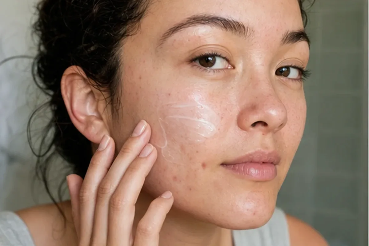 Authentische Beauty-Routine passend zum Thema Gesichtscreme bei Pigmentflecken