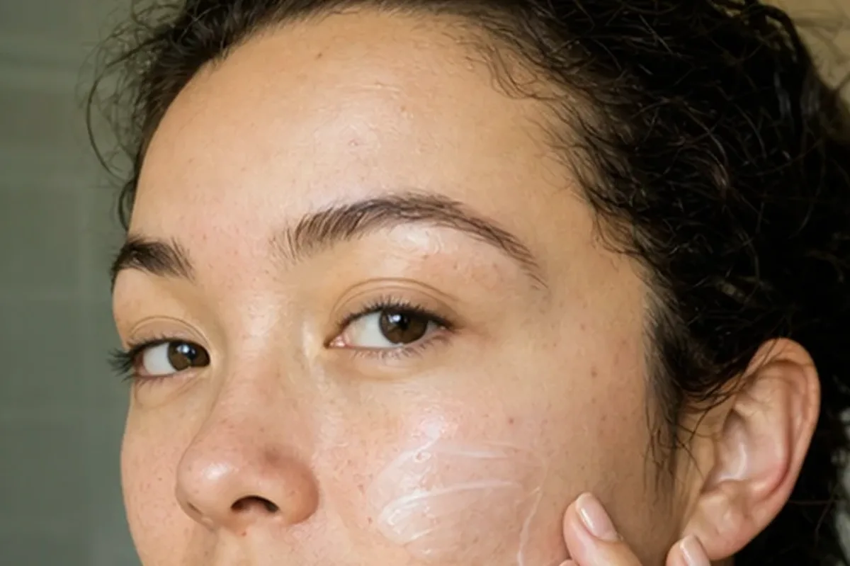 Authentische Beauty-Routine passend zum Thema Gesichtsmaske bei Rötungen