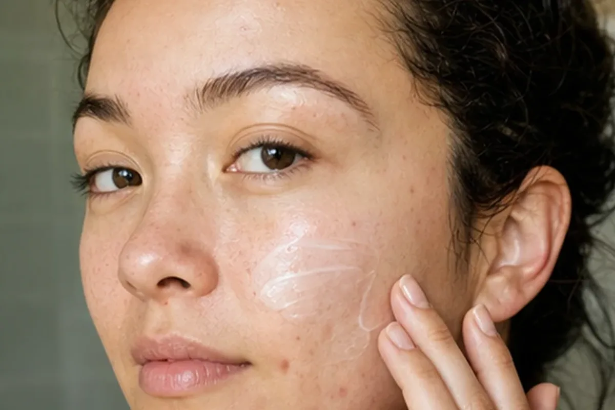 Redaktioneller Beauty-Moment zur Ausgangslage bei Gesichtsreinigung bei ersten Fältchen