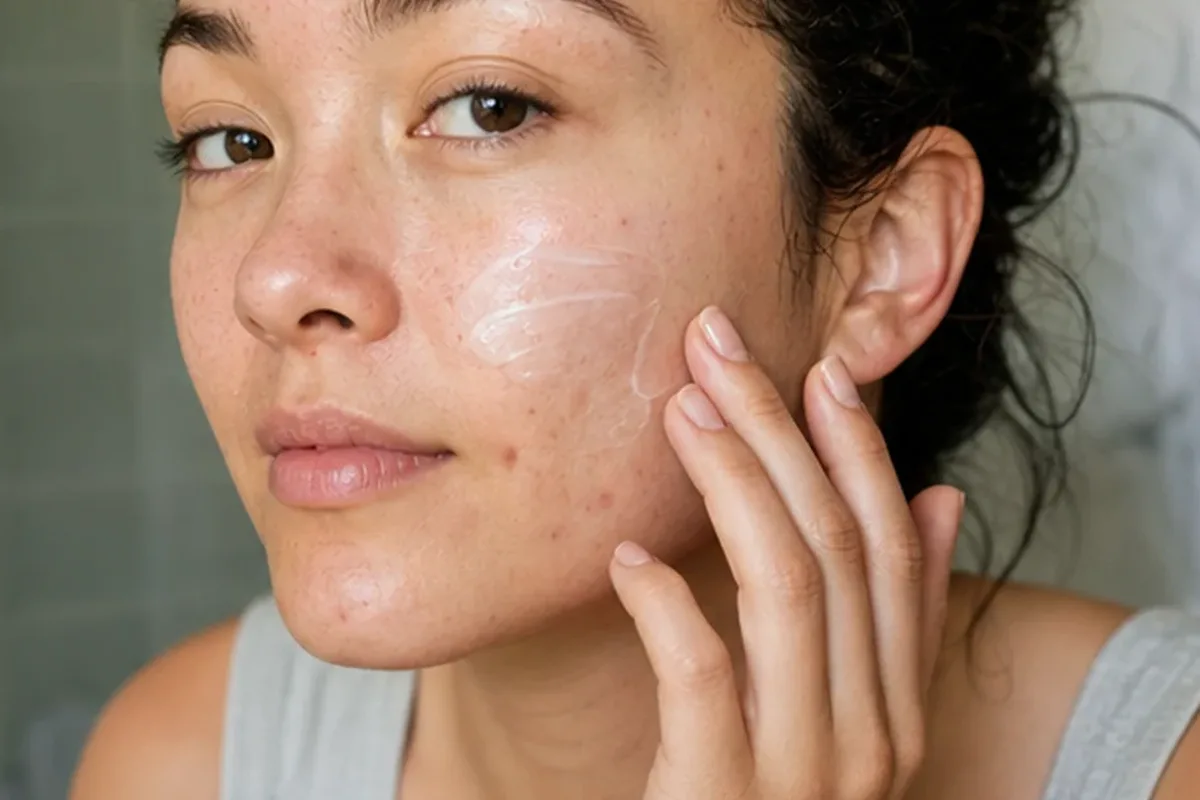 Authentischer Wohlfühlmoment passend zum Beauty-Thema Mizellenwasser für empfindliche Haut