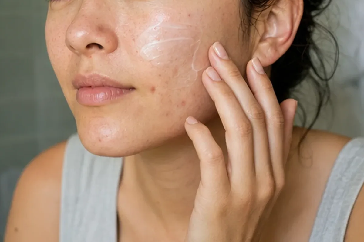 Redaktioneller Beauty-Moment zur Ausgangslage bei Retinol-Serum bei ersten Fältchen
