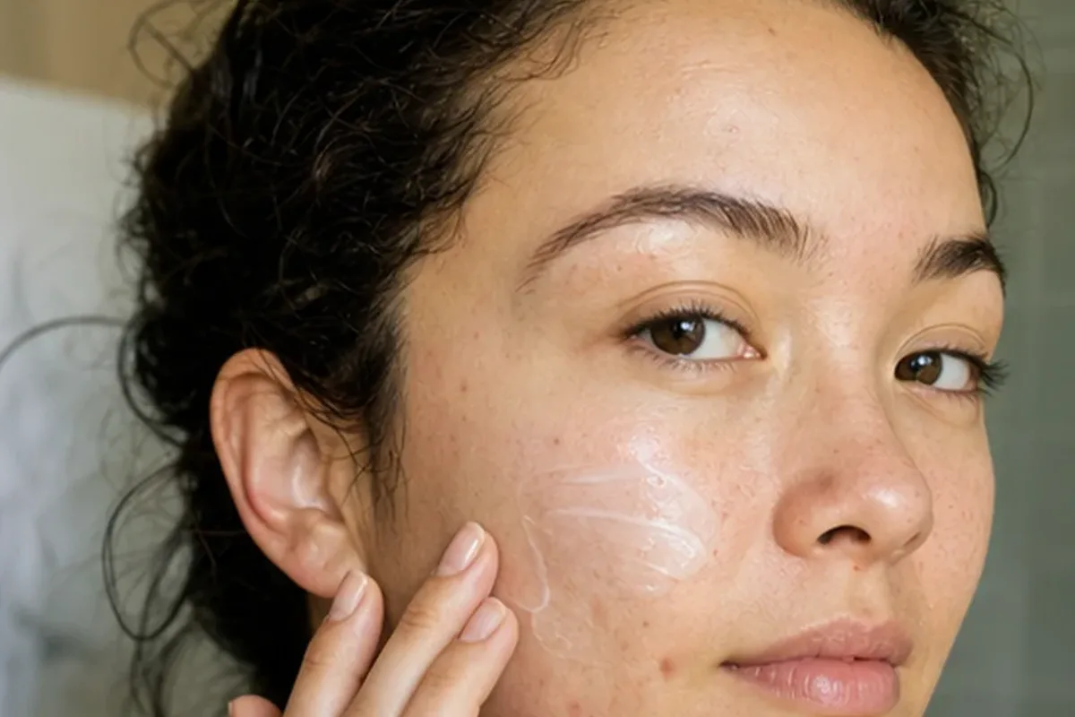 Authentischer Wohlfühlmoment passend zum Beauty-Thema Reinigungsöl für Mischhaut