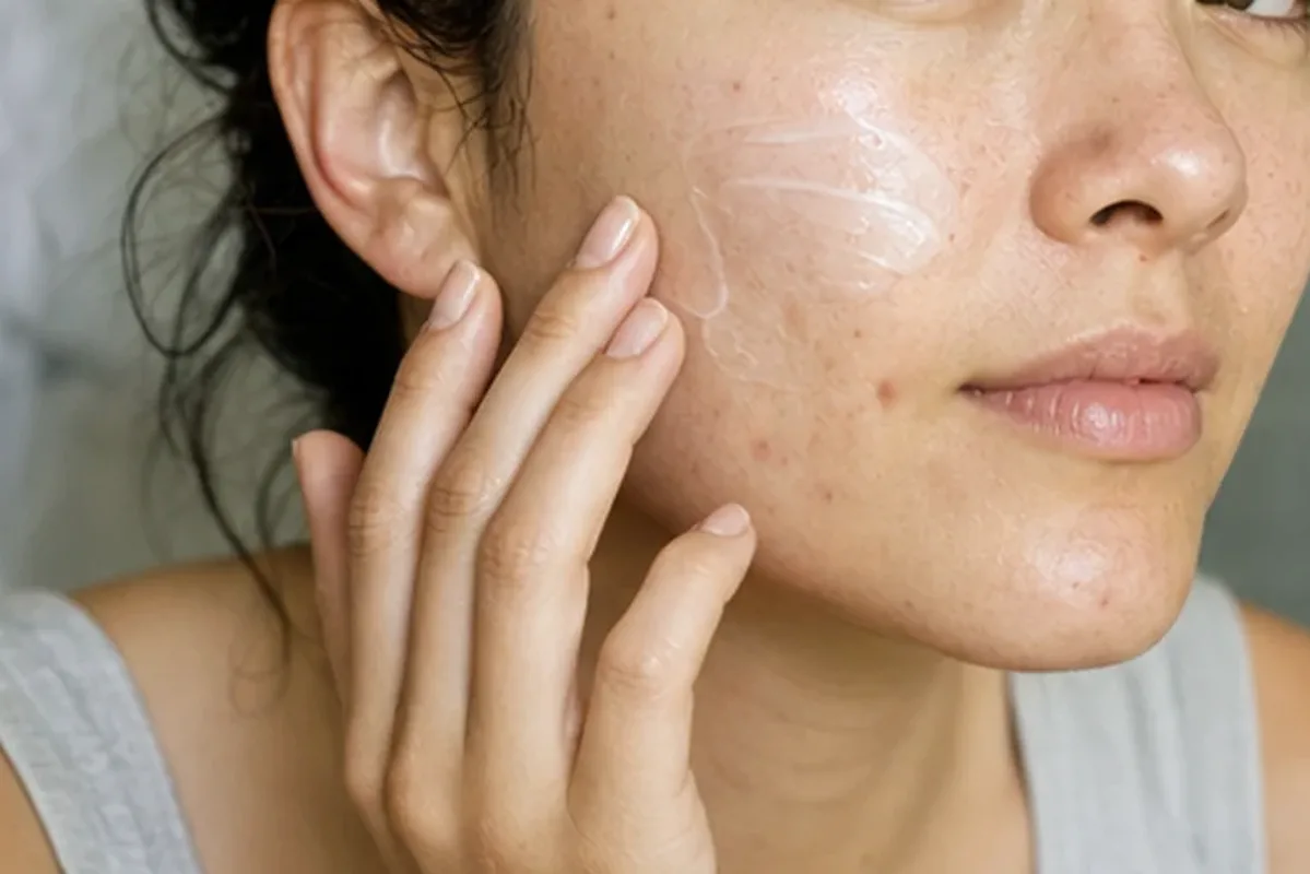 Redaktionelle Detailaufnahme zur Orientierung bei Vitamin-C-Serum bei Pigmentflecken