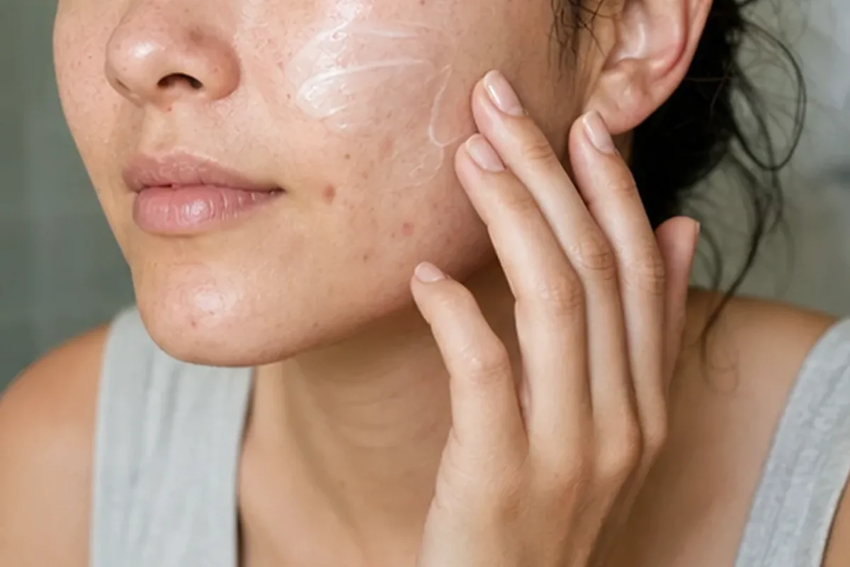 Redaktionelle Detailaufnahme zur Orientierung bei Niacinamid-Serum für empfindliche Haut