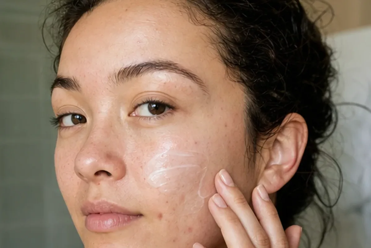 Redaktioneller Beauty-Moment zur Ausgangslage bei Retinol-Serum bei Rötungen