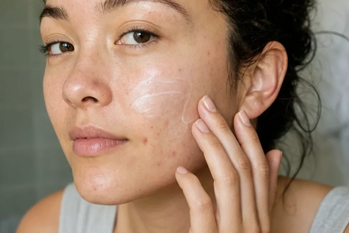 Hochwertige Beauty-Inszenierung zu Auswahlkriterien für Retinol-Serum für unreine Haut
