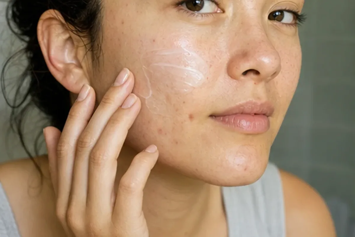 Authentischer Wohlfühlmoment passend zum Beauty-Thema Die richtige Hautpflege-Routine