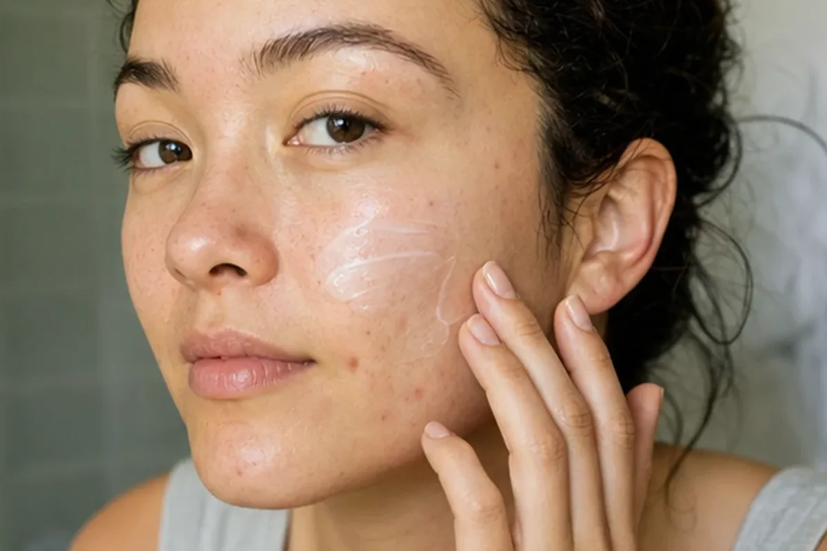 Authentische Beauty-Routine passend zum Thema Hautbarriere-Pflege bei ersten Fältchen