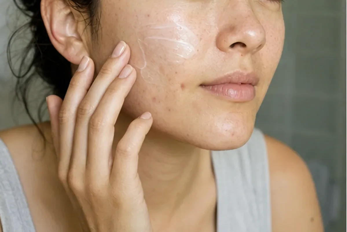 Redaktioneller Beauty-Moment zur Ausgangslage bei Hyaluron-Serum für Mischhaut