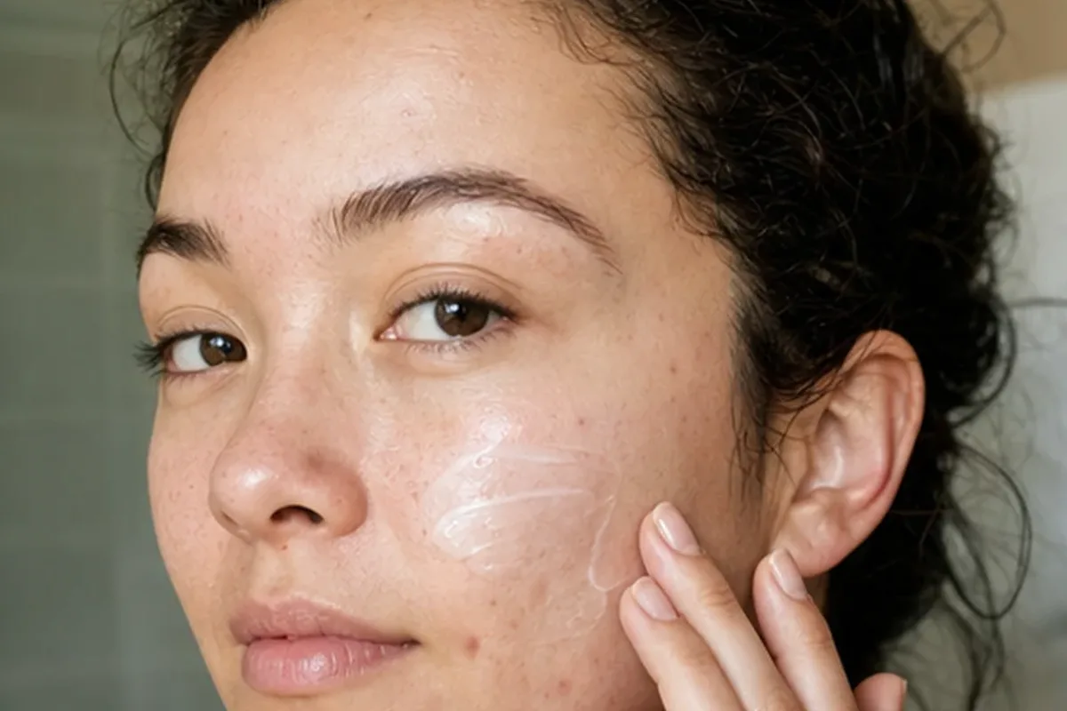 Redaktioneller Beauty-Moment zur Ausgangslage bei Gesichtscreme für empfindliche Haut