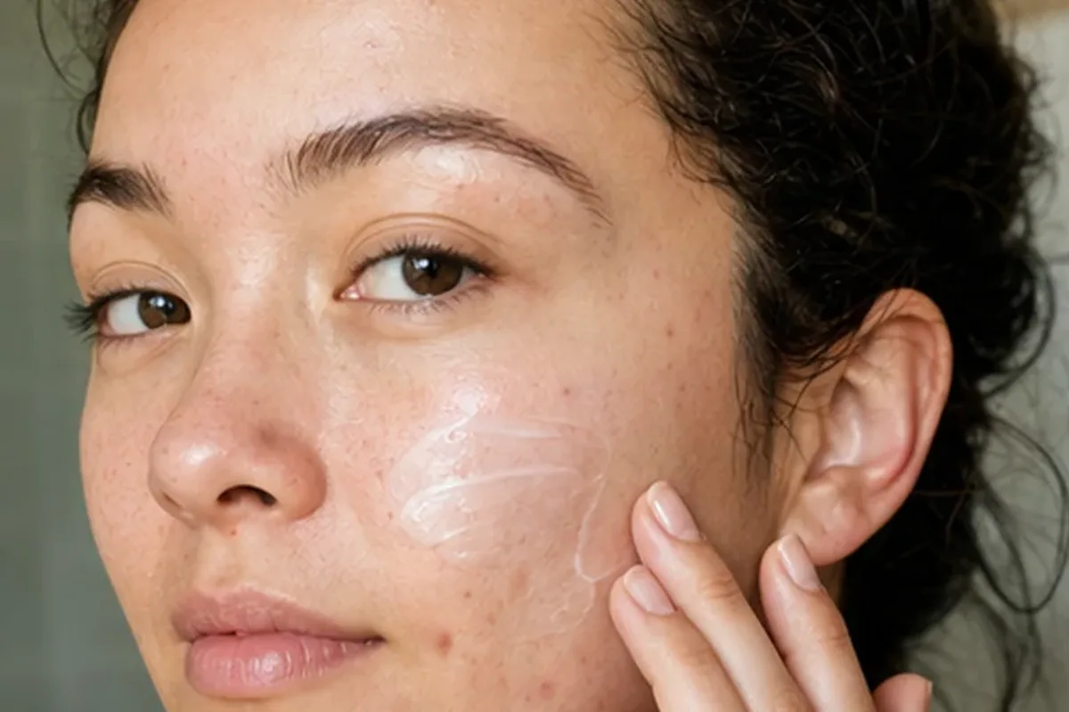 Redaktioneller Beauty-Moment zur Ausgangslage bei Gesichtsmaske für fettige Haut