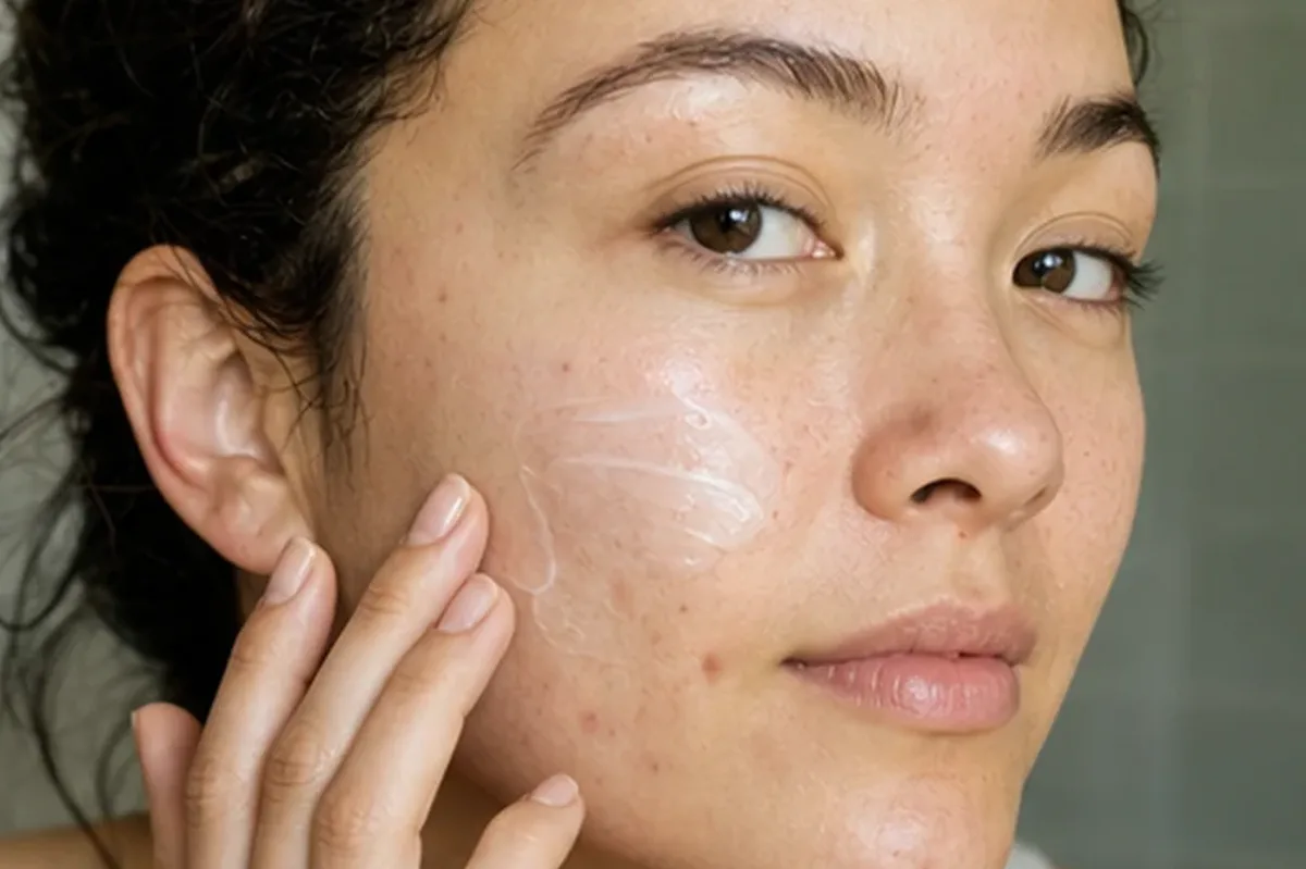 Redaktionelle Detailaufnahme zur Orientierung bei Hyaluron-Serum bei Pigmentflecken