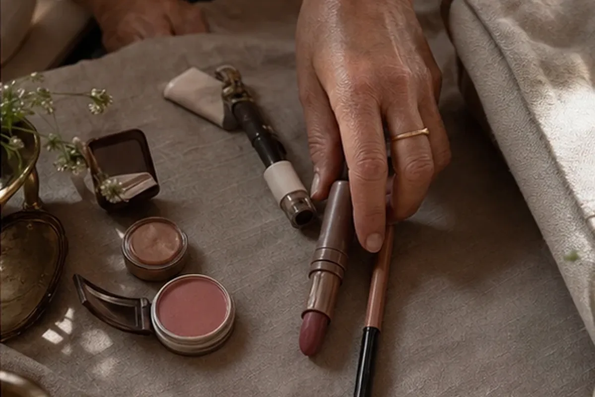 Redaktioneller Beauty-Moment zur Ausgangslage bei Highlighter bei Rötungen